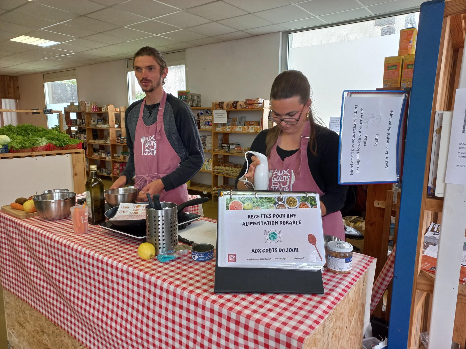 Animation cuisine association Aux Gouts du Jour