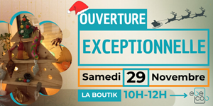 Ouverture exceptionnelle de La Boutik EBECOB le 29 novembre