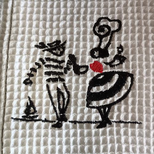 Broderie personnages bretons