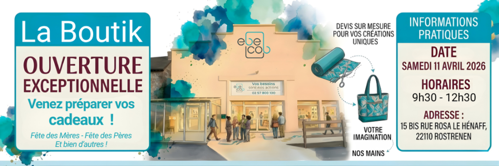 Ouverture exceptionnelle de La Boutik EBECOB le 11 avril
